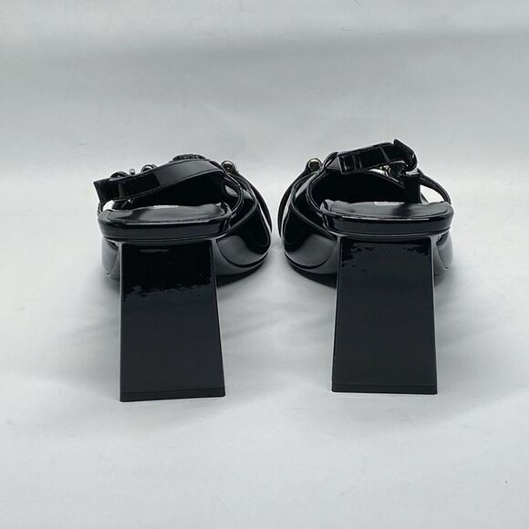 Versace Medusa Buckle Leather Slingback Pumps size 41 - Picture 11 of 15